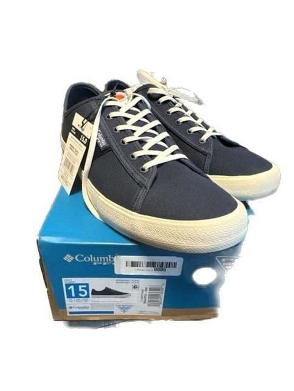 Columbia PFG Men's Bonefish Flats Canvas Sneakers in Nocturnal/Sea Salt